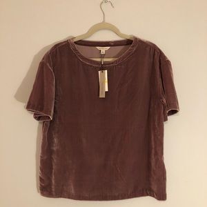 NWT Calvin Klein Velvet Tee